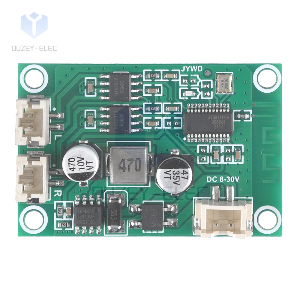 DC 8V~24V 3W Bluetooth Audio Amplifier Module Stereo Audio Decoder Board Dual Channel Amplifier Board