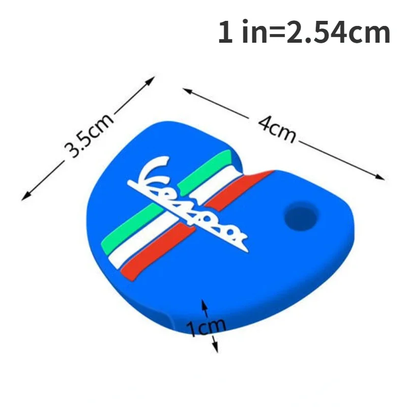 Para vespa enrico piaggio gts300 lx150 fly 125 3vte gts 200 silicone caso chave da motocicleta capa titular escudo chaveiro acessórios