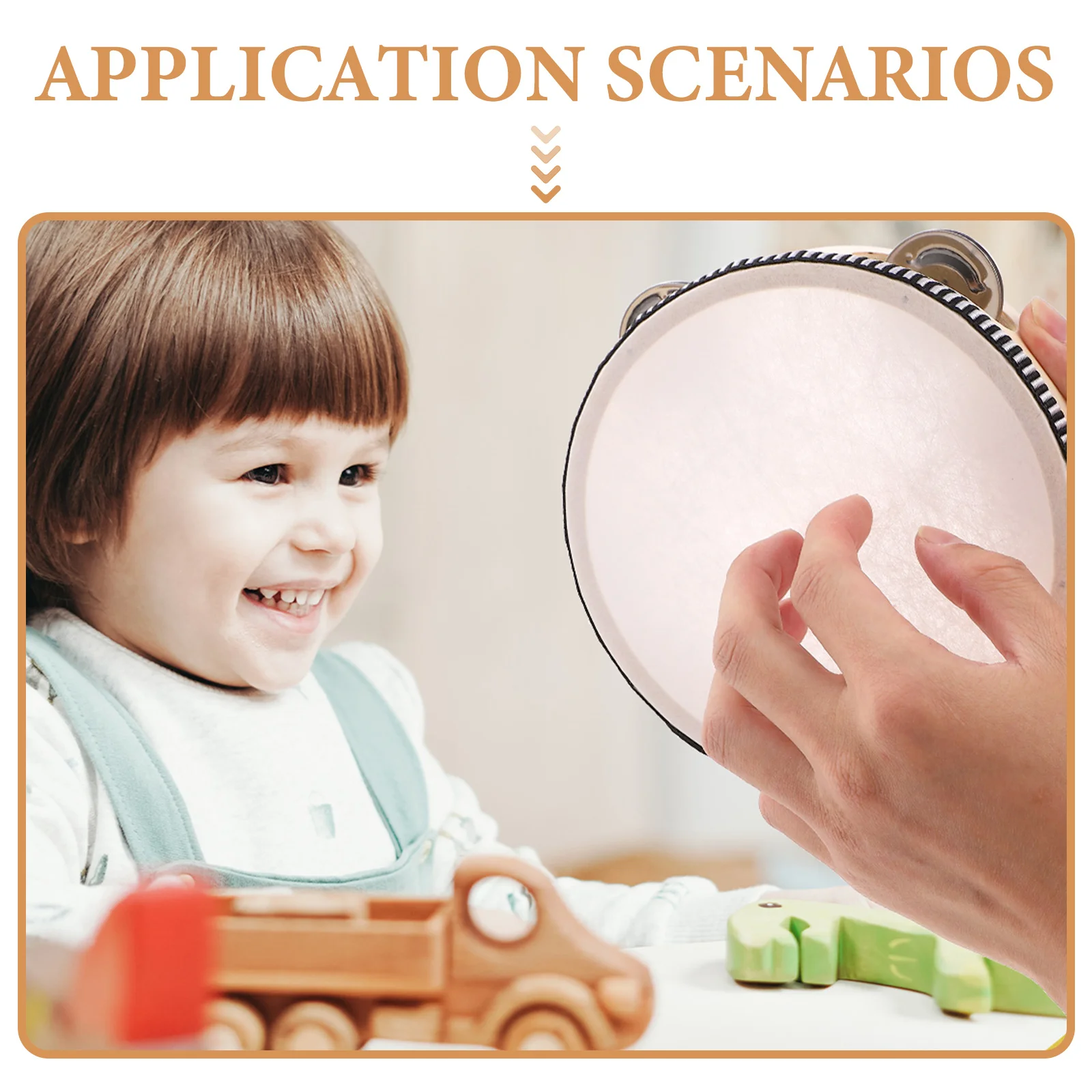 Instrumento de percusión de madera, Kit de instrumentos musicales para niños, juguetes para niños pequeños, bebés