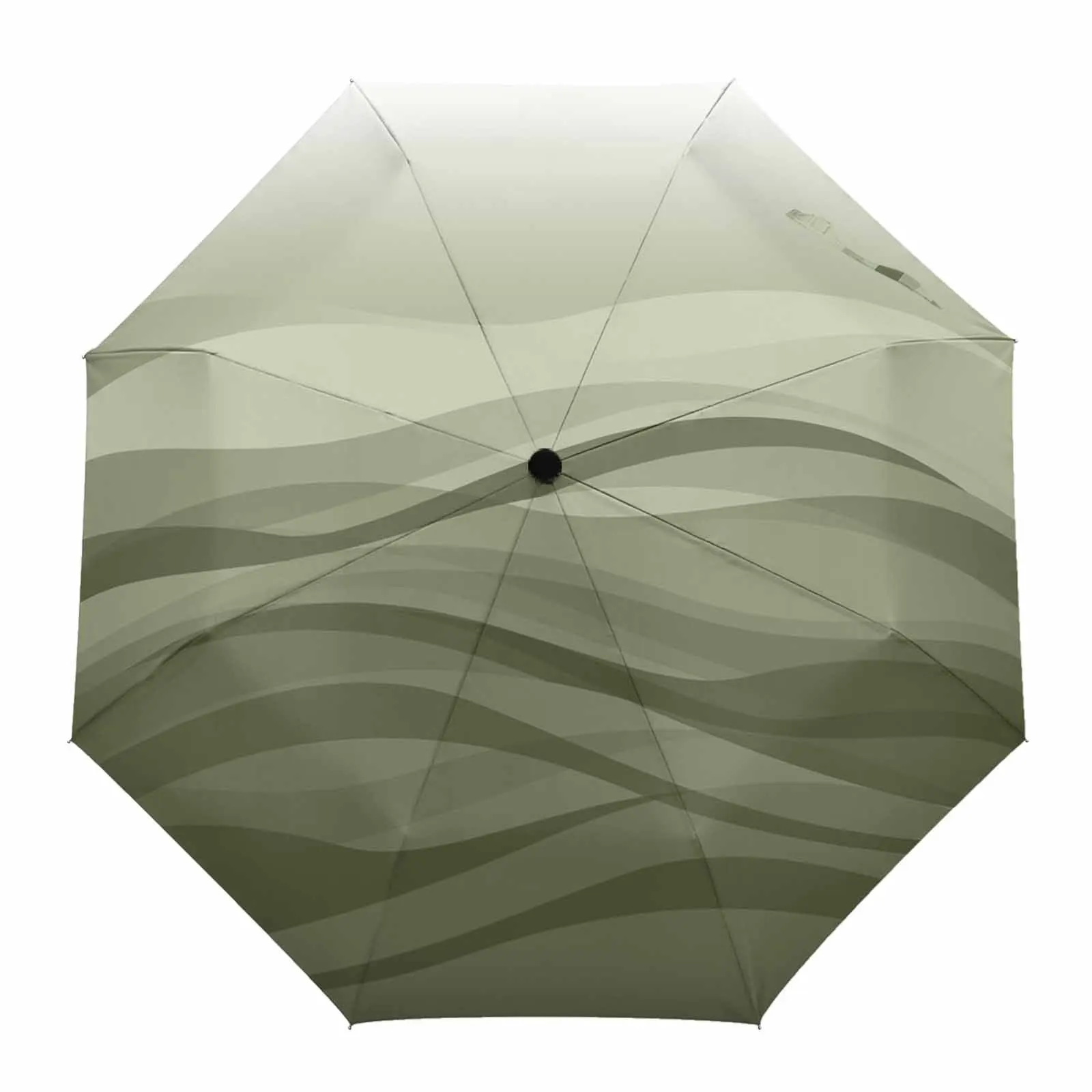 Gradient Water Ripple Sage Green Umbrella for Outdoor Fully-automatic Folding Eight Strands Umbrellas for Kids Printed Umbrella