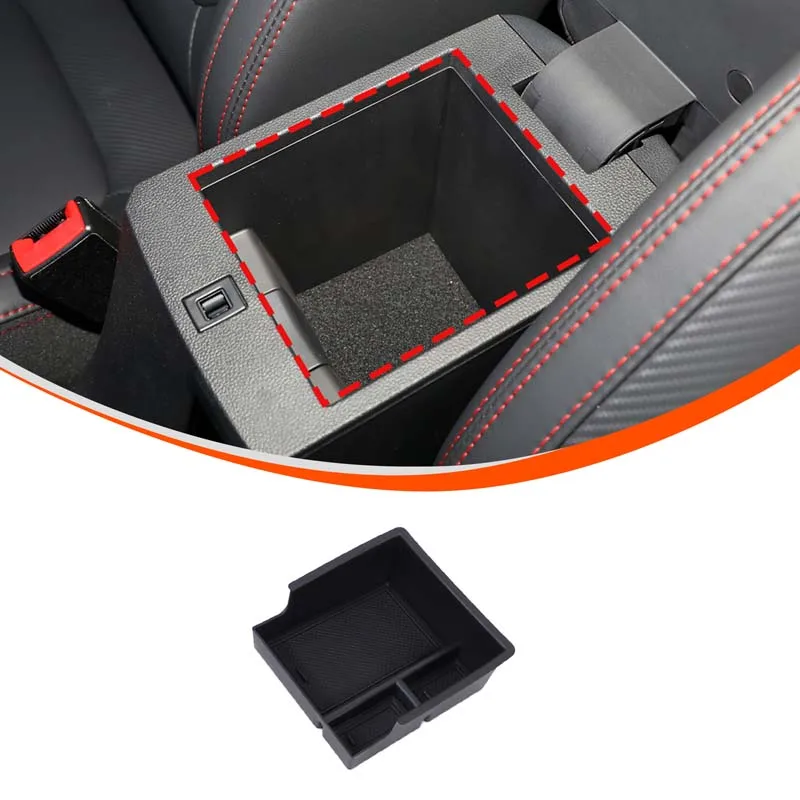 

For MG ZS 2022-2024 ABS Car Center Console Armrest Storage Box Tray Organizer Container Holder Interior Car Accessories