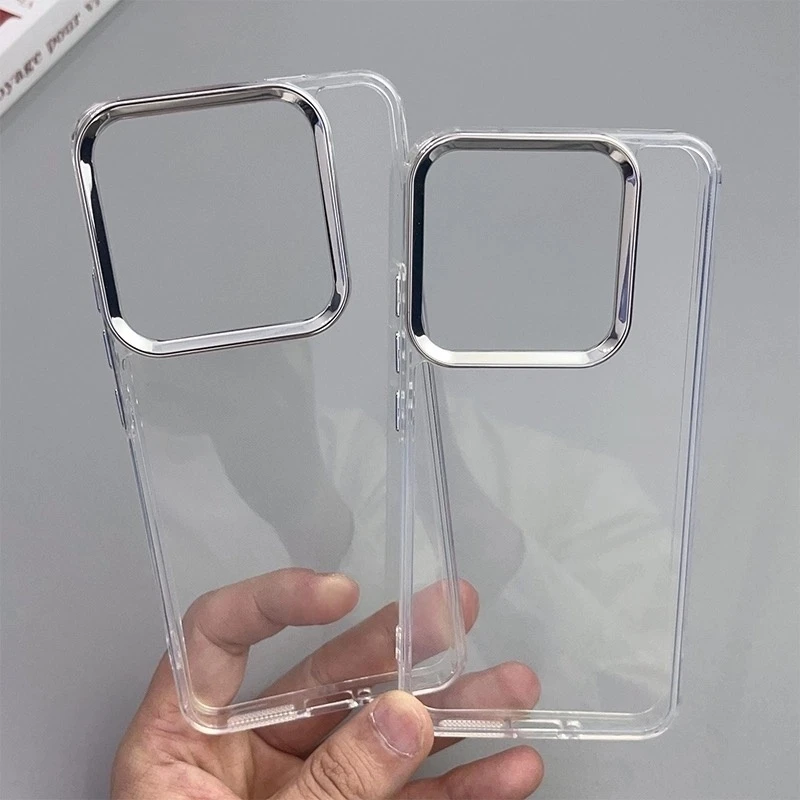 Case For Xiaomi 15 14T Pro 13 12T Mi 13T POCO F7 F6 F5Pro X7 X6 5G Transparent Phone Back Cover Soft Silicone Protect Shell