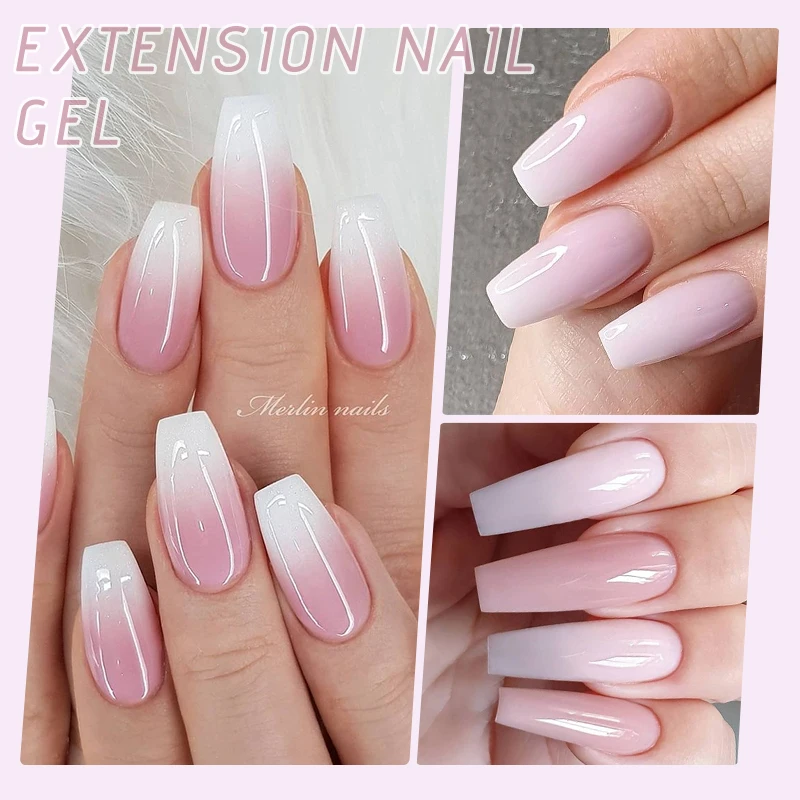 UR SUGAR Acrylic UV Gel Extension Nail Gel Kit Nude Glitter Color Fast Building Gel Nail Polish All For Manicure Nail Art Design images - 6