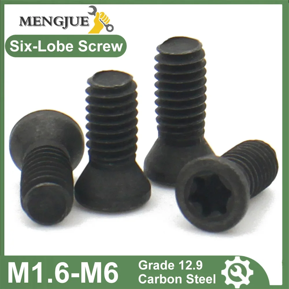 

Black Carbon M1.6 M1.8 M2 M2.2 M2.5 M3 M3.5 M4 M5 M6 CNC Insert Torx Screw for Replaces Carbide Inserts CNC Lathe Tools holder