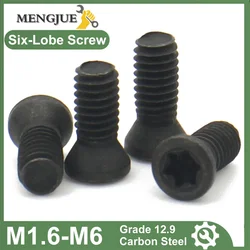 Black Carbon M1.6 M1.8 M2 M2.2 M2.5 M3 M3.5 M4 M5 M6 CNC Insert Torx Screw for Replaces Carbide Inserts CNC Lathe Tools holder