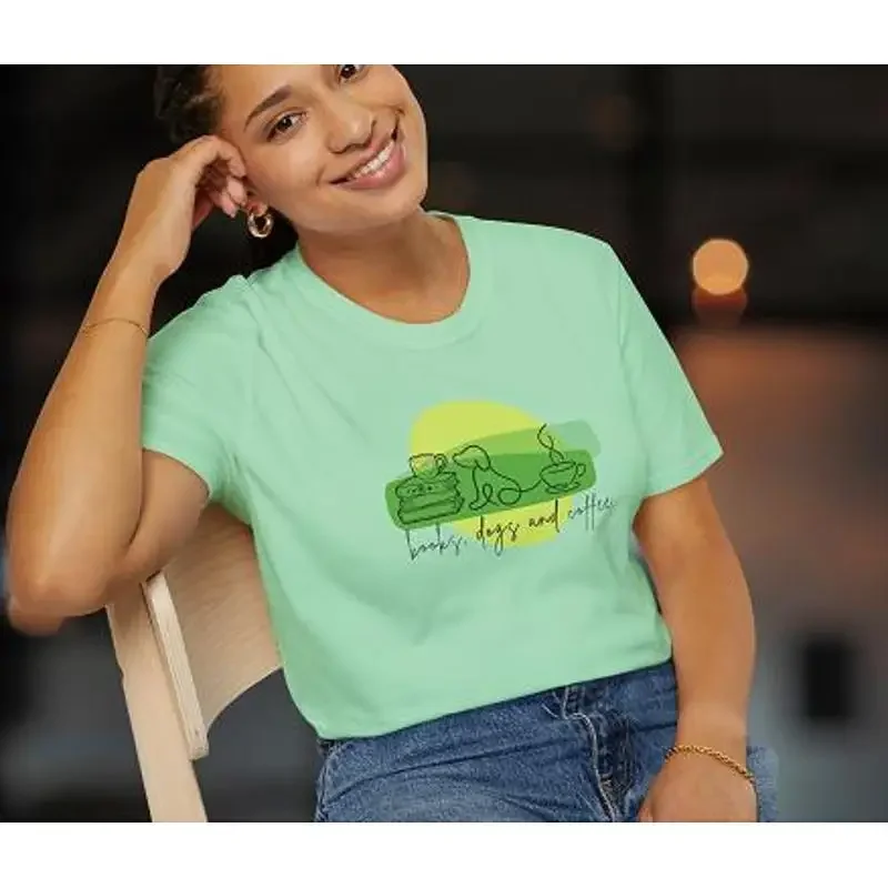Writer T Shirt Book Lover Garden Fashion Coffee for Her