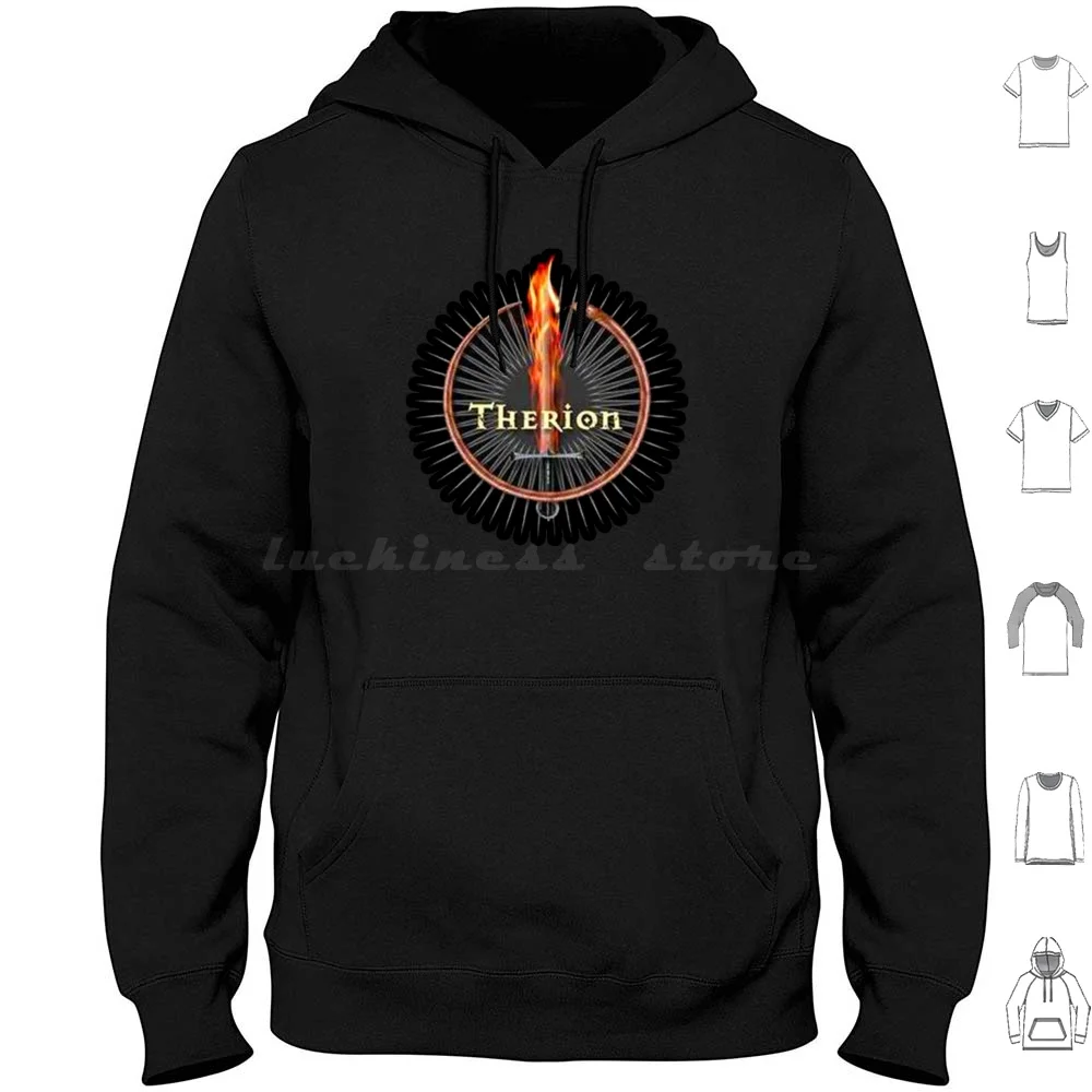 Therion Band Metal Hoodie cotton Long Sleeve Therion Therion Band Band Logo Logo Album Bathory Vader Dio Deicide Mayhem