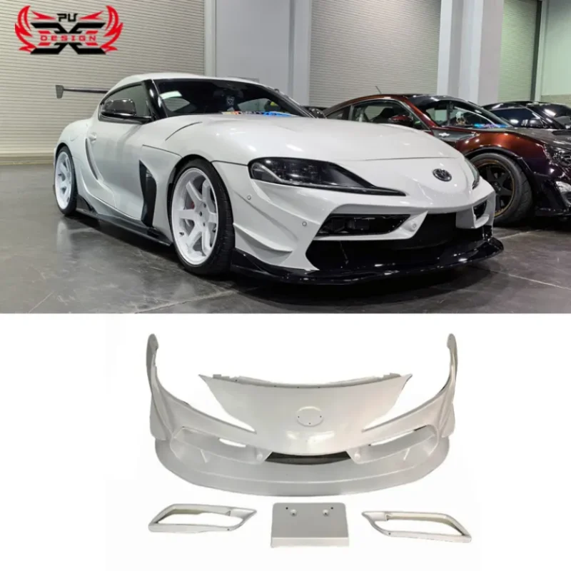 

Для Toyota Gr Supra A90 A91 Mk5 FRP передний бампер в стиле ING, комплект кузова, аксессуары