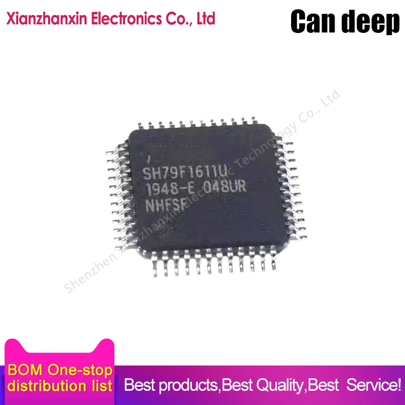 1pcs/lot SH79F1611U/048UR SH79F1611U SH79F1611 QFP48 Microcontroller chips in stock