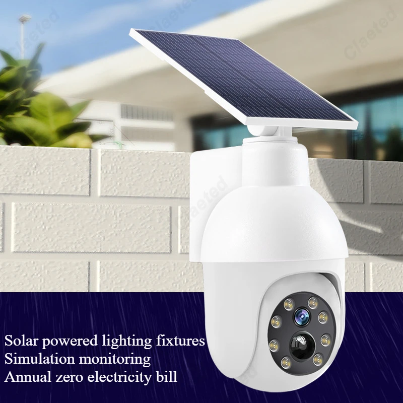 Creative New LED Solar Light Intelligent Human Body Sensing Lighting Simulation Monitoring Camera Courtyard Lighting Fixture