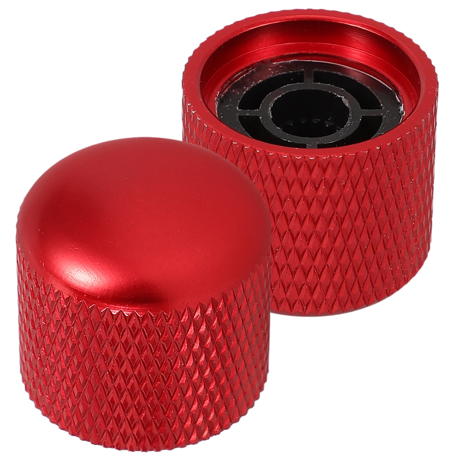 

2pcs Volume Metal Volume Knobs Guitar Electric Guitars Bass Accessories Red Metal Durable Control Knobs Instrument