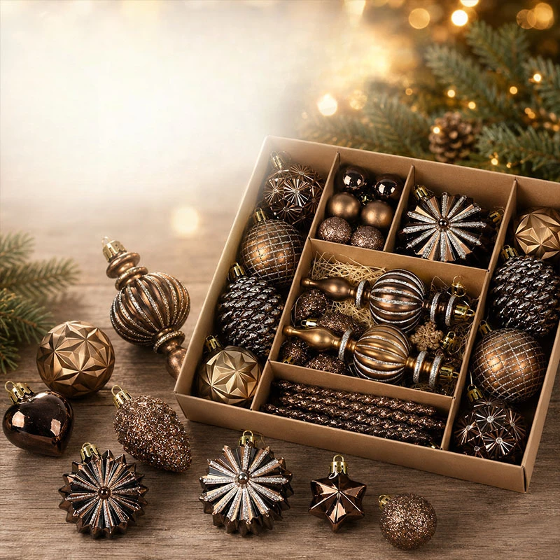 52/73 szt. Ozdoby świąteczne w – Ornament Ball Set recenzja i cena
