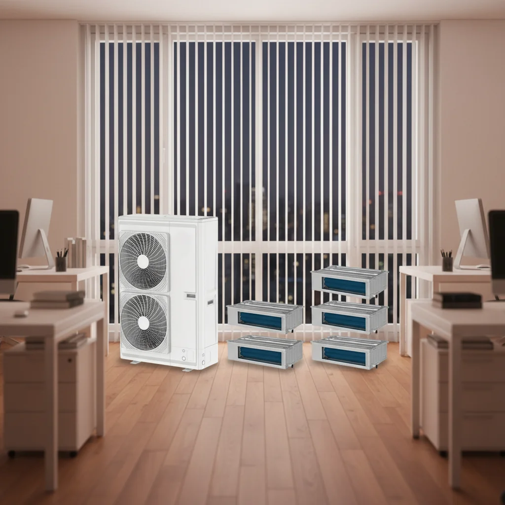 Seven  Central Air Conditioner Smart Multi-Split VRF System DC Motor R410A Refrigerant Remote Control Eco-Friendly view 3
