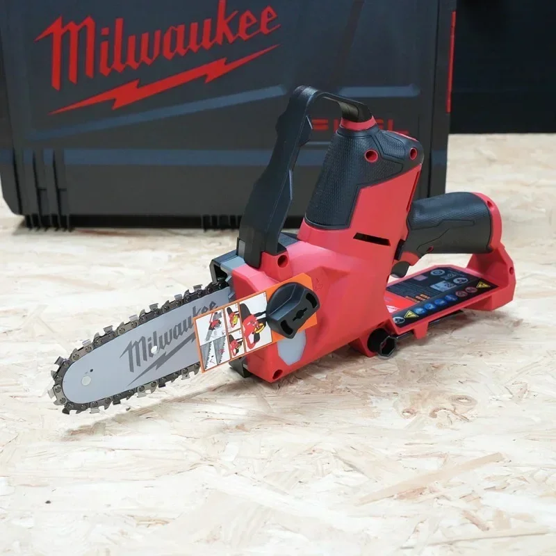 NEW MILWAUKEE PRUNING CHAIN SAW M12FHS-0 BATTERY HATCHET SAW - M12 Bare metal with toolbox