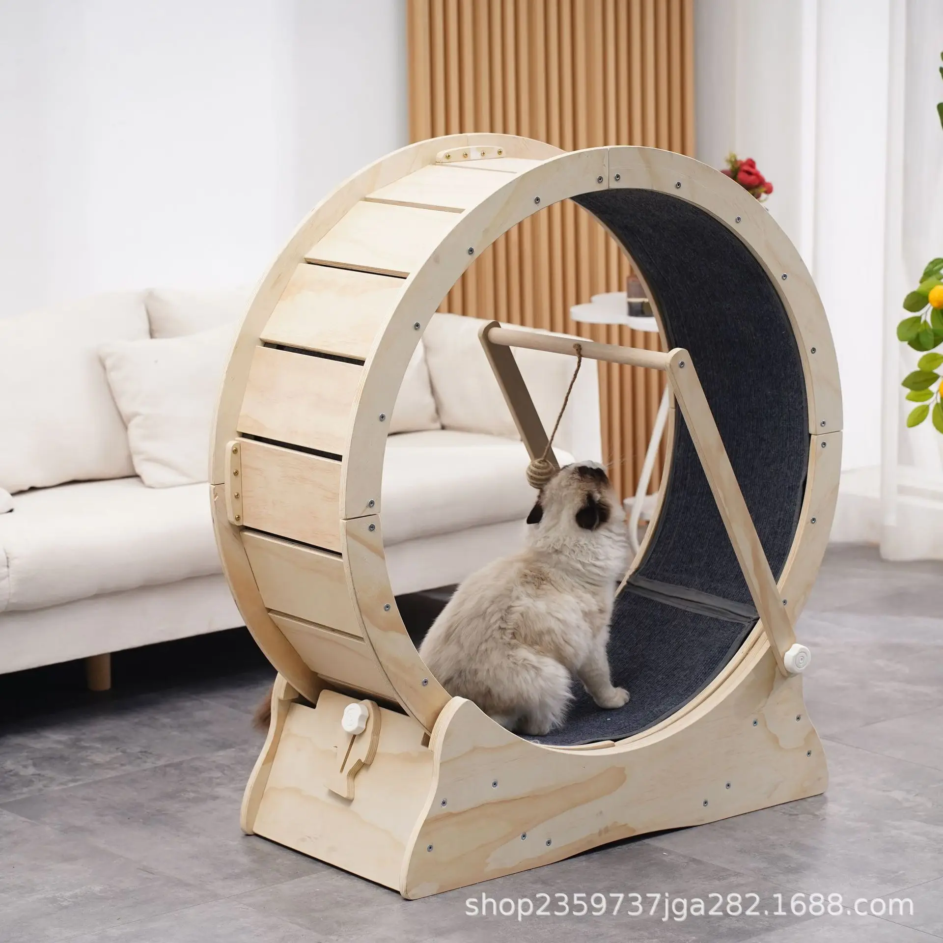 Creative Pet Cat Treadmill  Running Wheel Silent Sports New Upgrade Self-installing Multi-layer Board Cat Climbing Frame