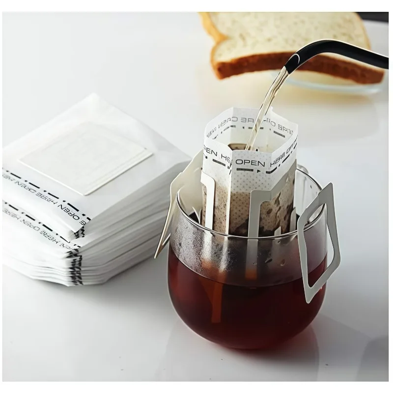50/100 Stück Kaffeefiltertüten Einweg-Tropfbewässerungswerkzeug Schnellfließender Papierfilter Espresso-Zubehör Tee-Set
