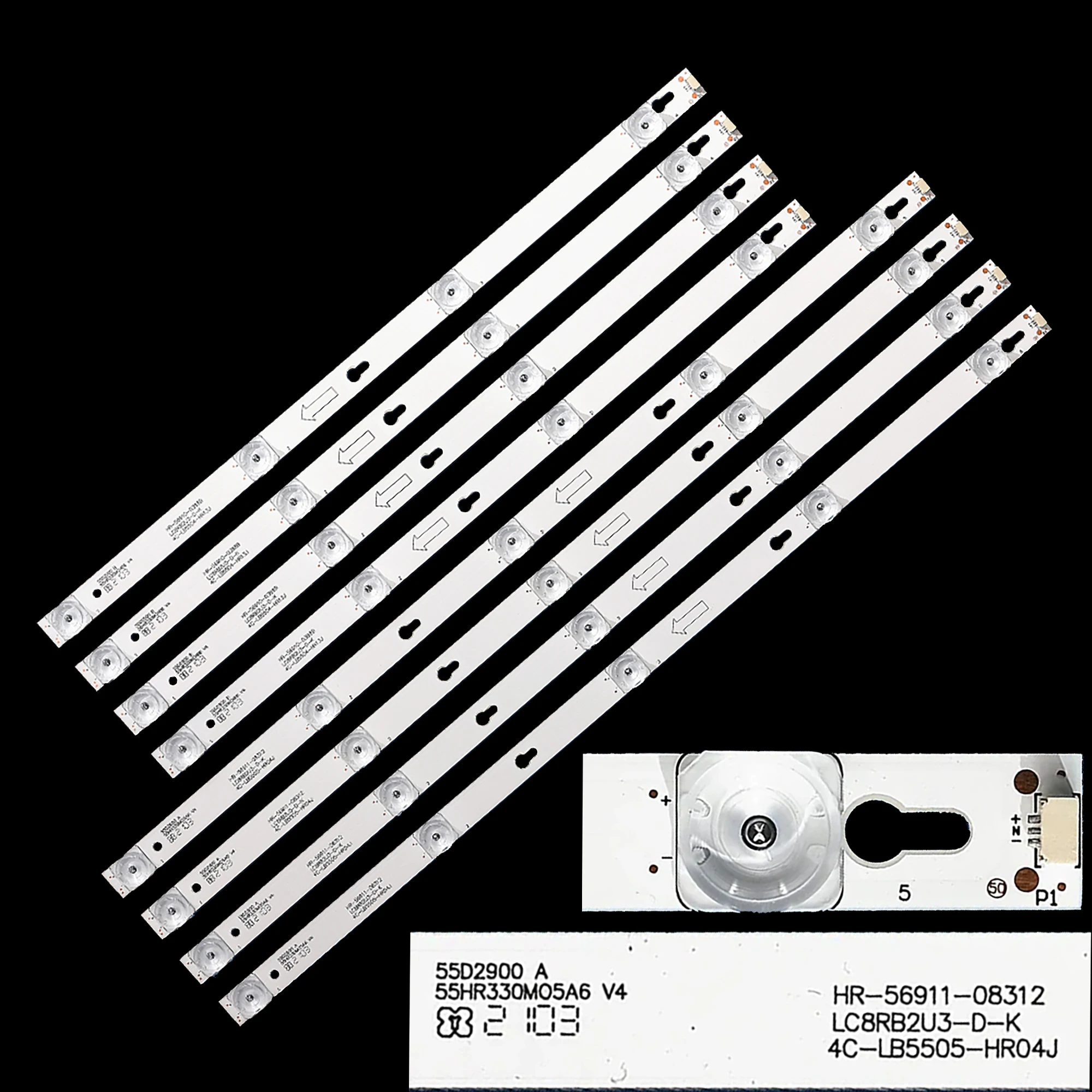 

Светодиодная лента подсветки для 55D2900 L55E5800A-UP L55P2-UDN TOT-55D2900 JL.D55041330-004ES-M B55A658U 55U6700C 55HR330M05A8 V0