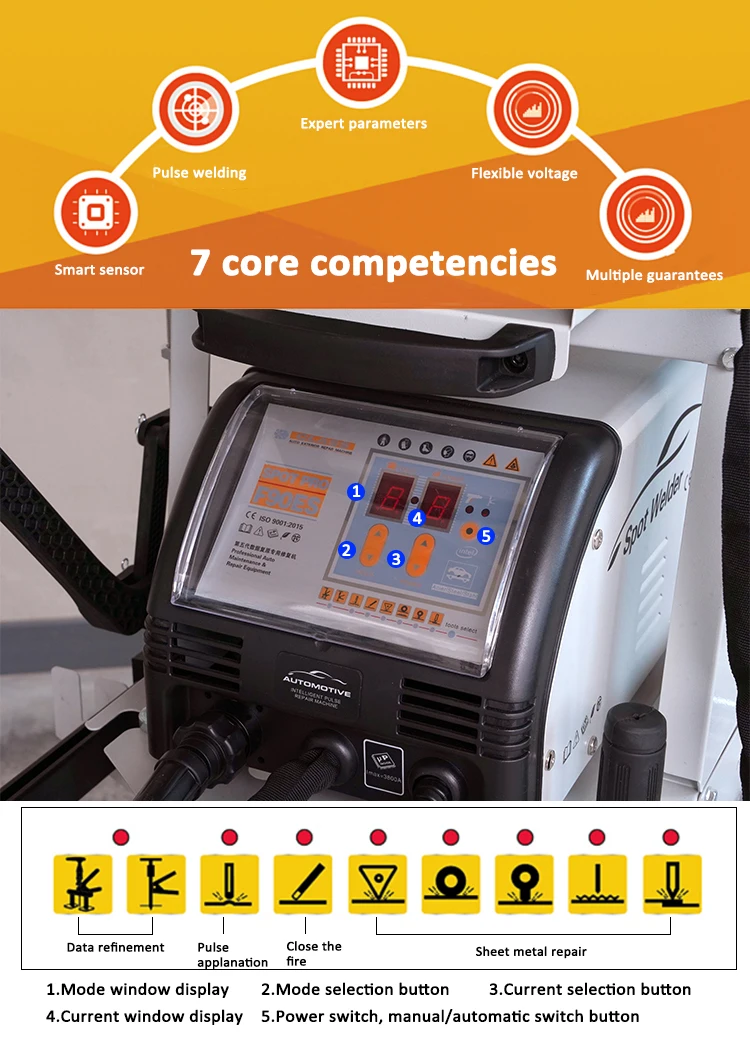 90ES-T Auto Spot Dent Puller Machine Dent Remover For Iron Car Body Repair With CE Certification