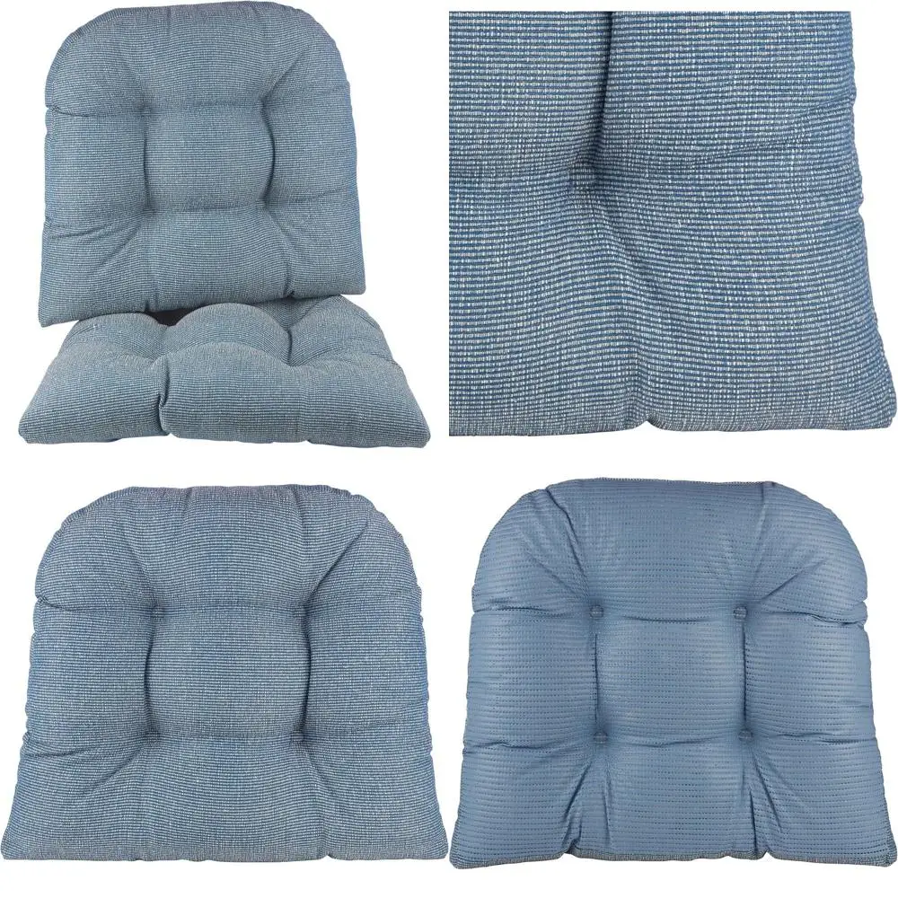 

Non-Slip Seat Cushion, USA Assembled, Button-Tufted Pillow for Dining, Office, or Rocking Chair, Durable Fabric Cover, 18 x 20 x