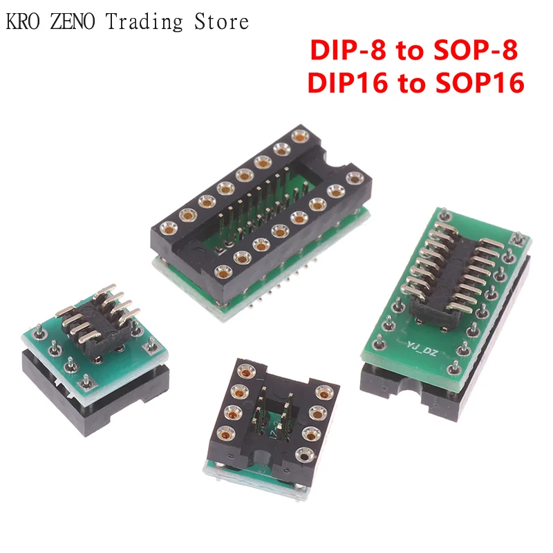 1/3Pcs Operational Amplifier Detachable Interconverter Dip8 To Sop8 / Dip16 To Sop16 Sound Card Testing Replacement DIY Parts