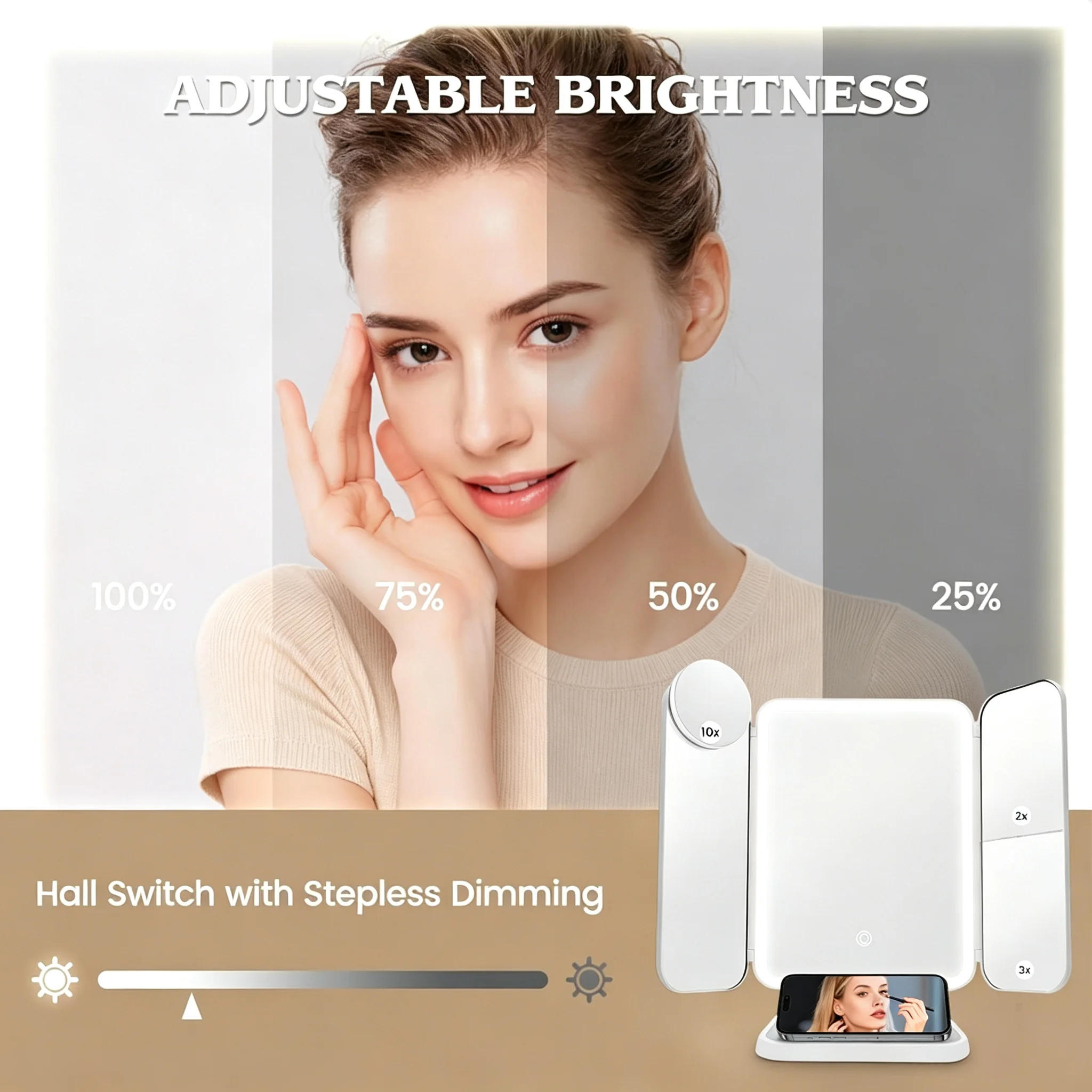 Trójdzielne lusterko do makija – Your Beauty Makeup recenzja i cena