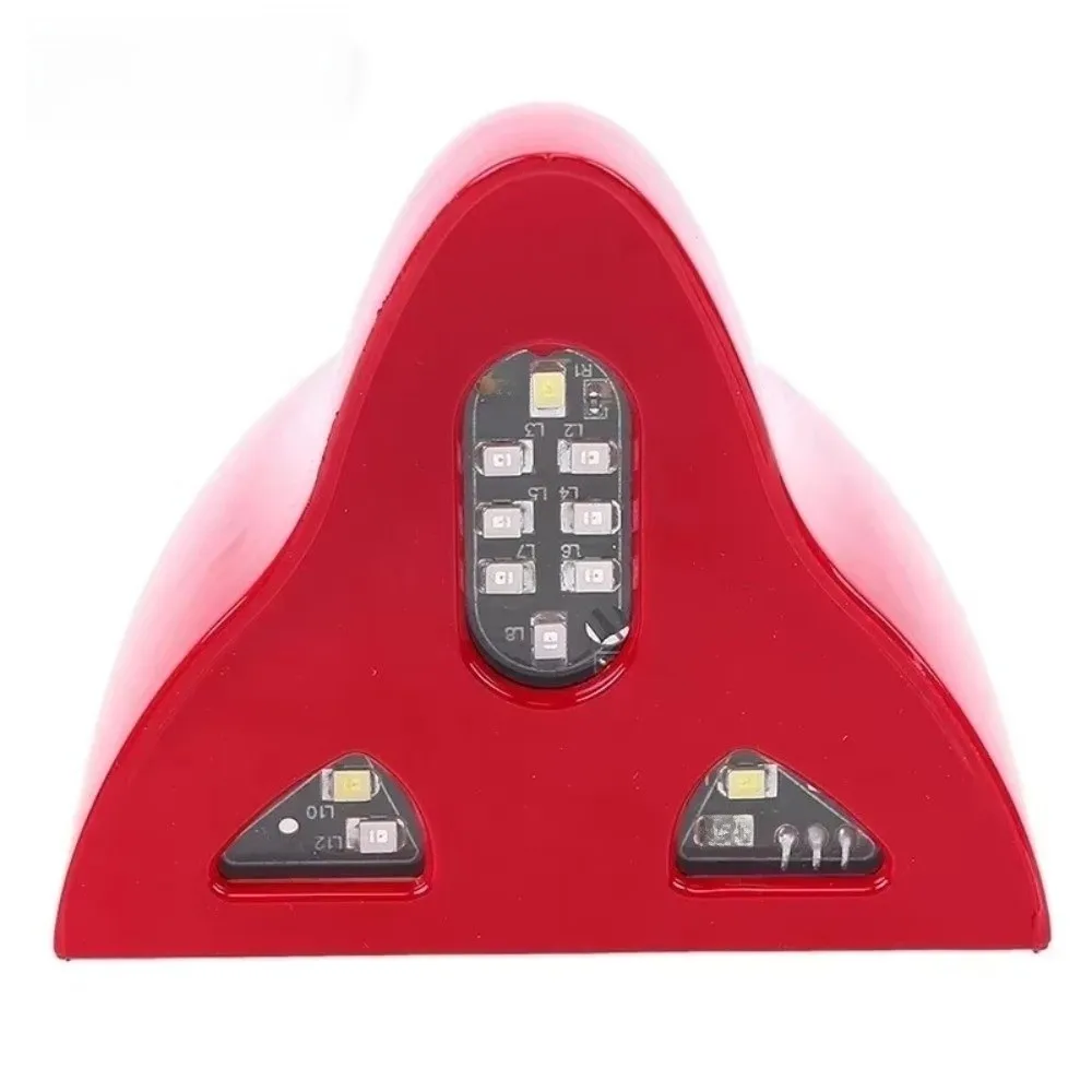 Solar Energy Charging Car Shark Fin Antenna Strobe Flash Mode 4 Light Colors LED Warning Light Energy Saving 8 Light Effects