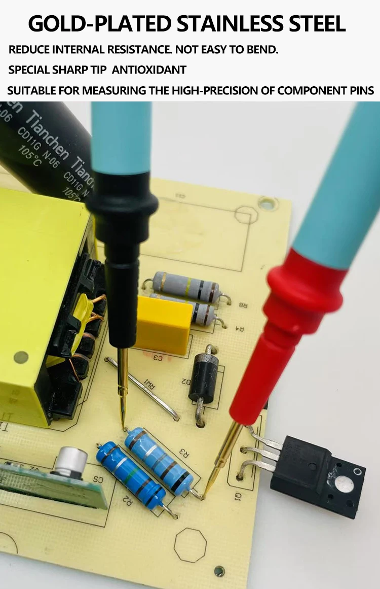 Digitale Multimeter Sonde Test Führt 1000V 10A Universal Nadelspitze Multi Meter Tester Blei Sonde Draht Stift Kabel – Detail 12