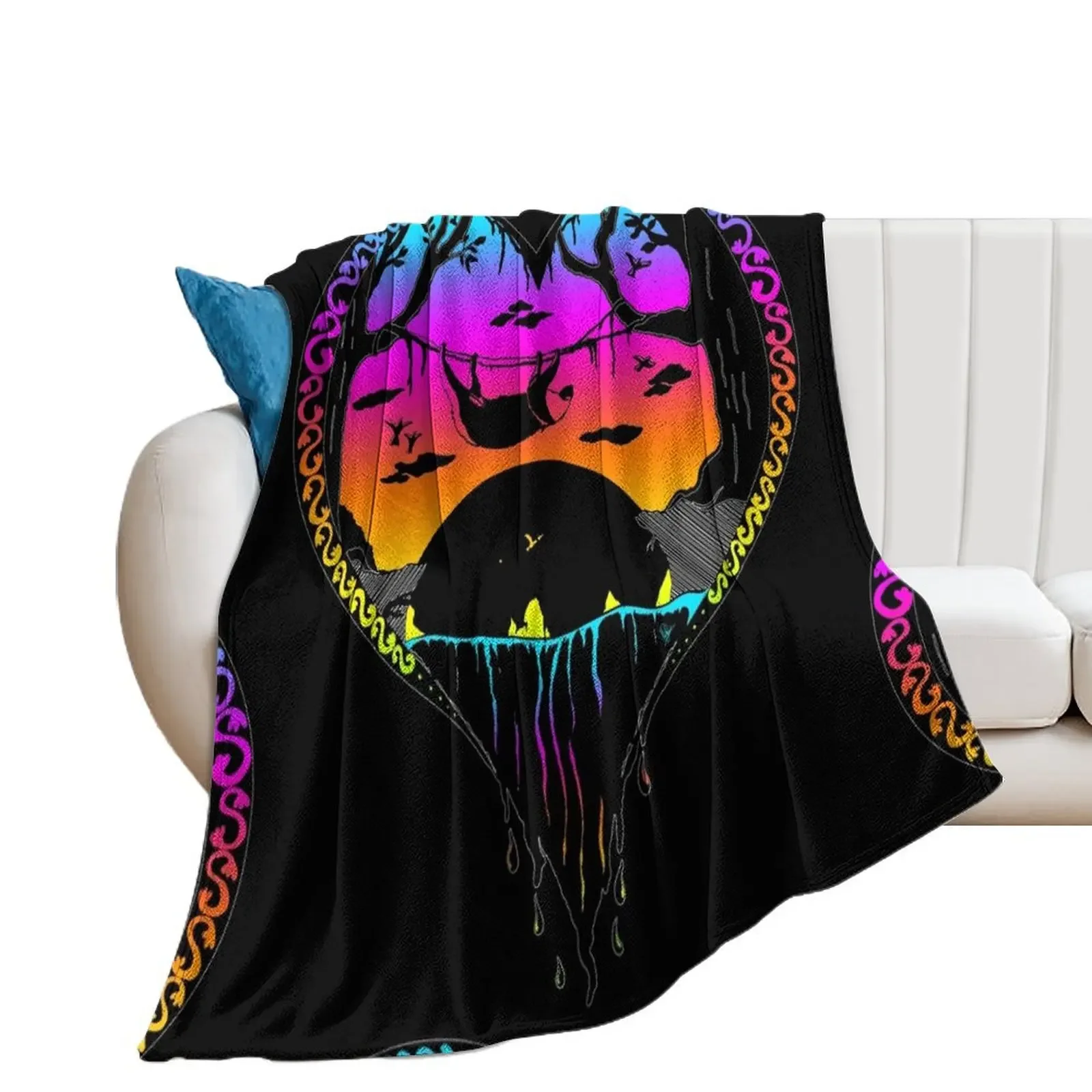 

Sloth Rainbow Heart Throw Blanket Travel blankets ands Blankets For Sofas Blankets