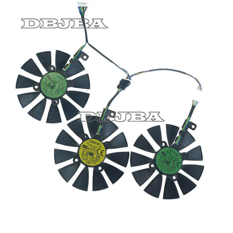 3 шт./компл. 129215 СУ Т 129215 Вентилятор видеокарты SM для ASUS ROG Strix RX VEGA64 8 ГБ
