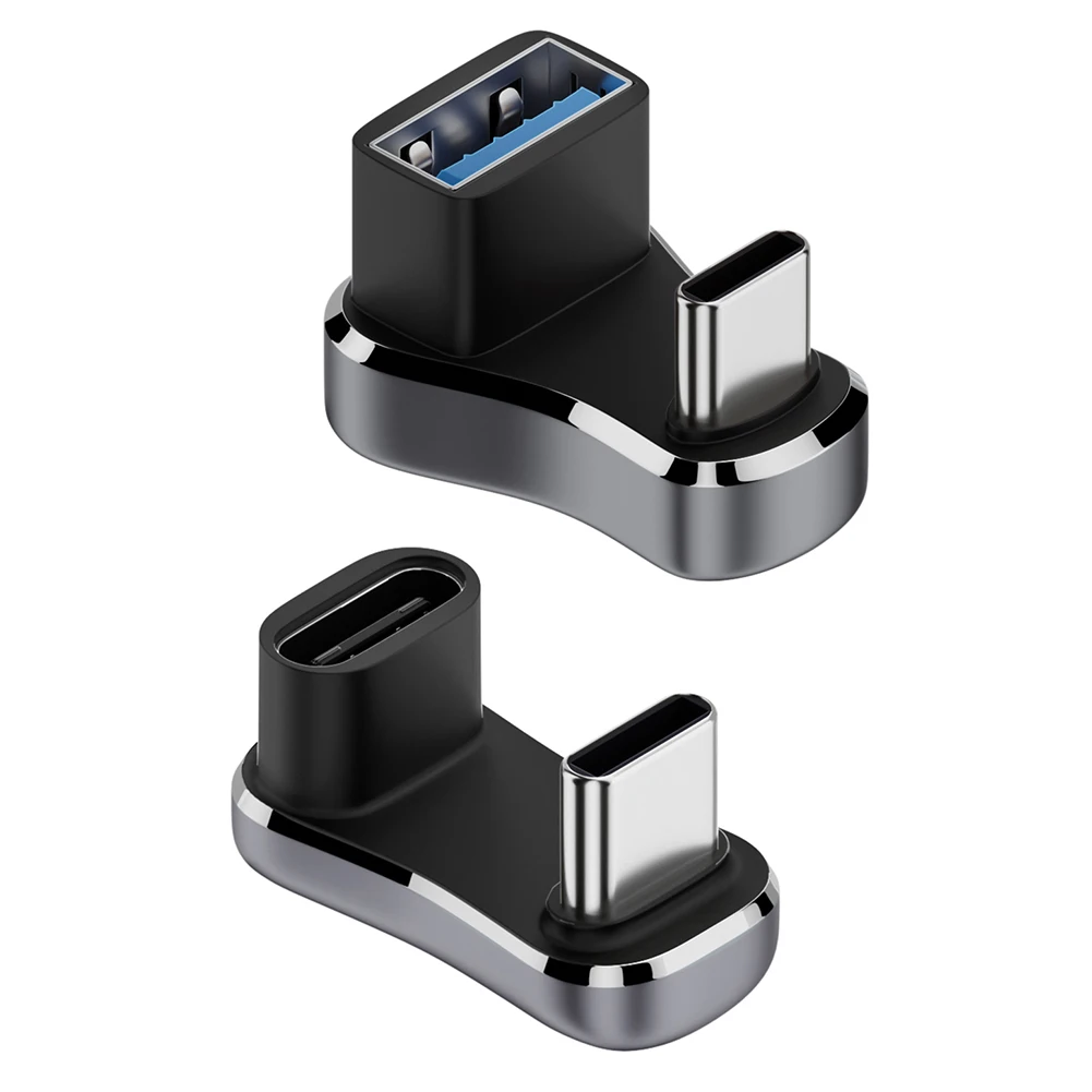 1-5PCS for Steam Deck Accessories 180 Degree Angle USB C Adapter USB-C Male to Female 20Gbps PD 140W Charging Converter Adapter