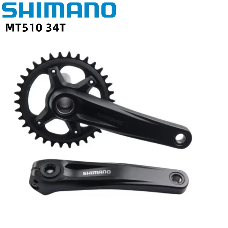 Platos y bielas Shimano MT510 Deore M6100 Series 170/175mm 32T 34T 1x12 velocidades MT500 soporte inferior BB52 para manivela de bicicleta de montaña