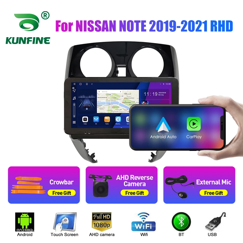 

Автомобильный радиоприемник 10,33 дюйма для NISSAN NOTE 2019-2021 2Din Android Восьмиядерный автомобильный стерео DVD GPS навигатор плеер QLED экран Carplay