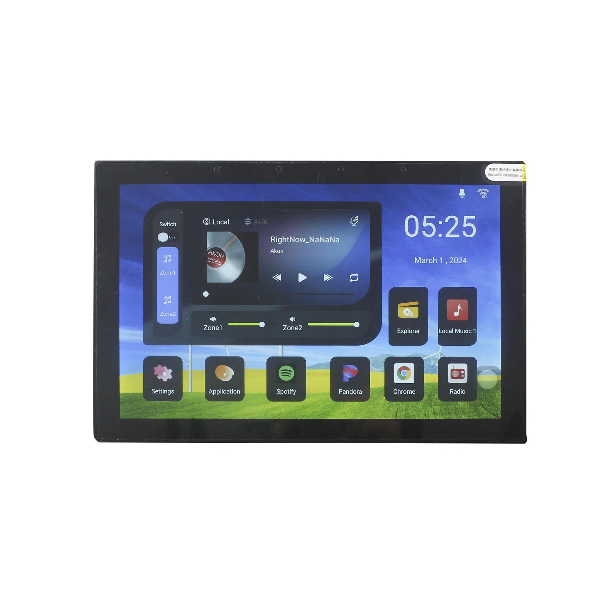 10-Inch Wall Amplifier 2-Zone Independent Volume Spotify  App Install Wall Amplifier