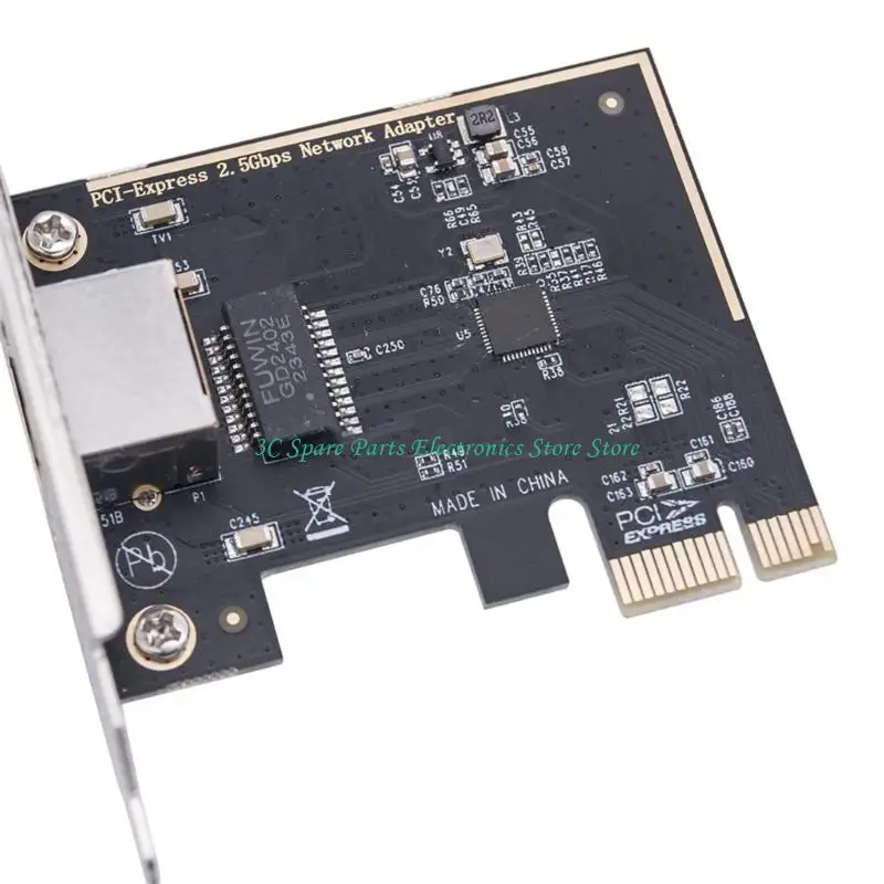 SZ 2.5GBPS PCIE Ethernet Adapters PCIe Networking Card voor Desktop PC Metal afgeschermde RJ45 -poort levert 2500 Mbps