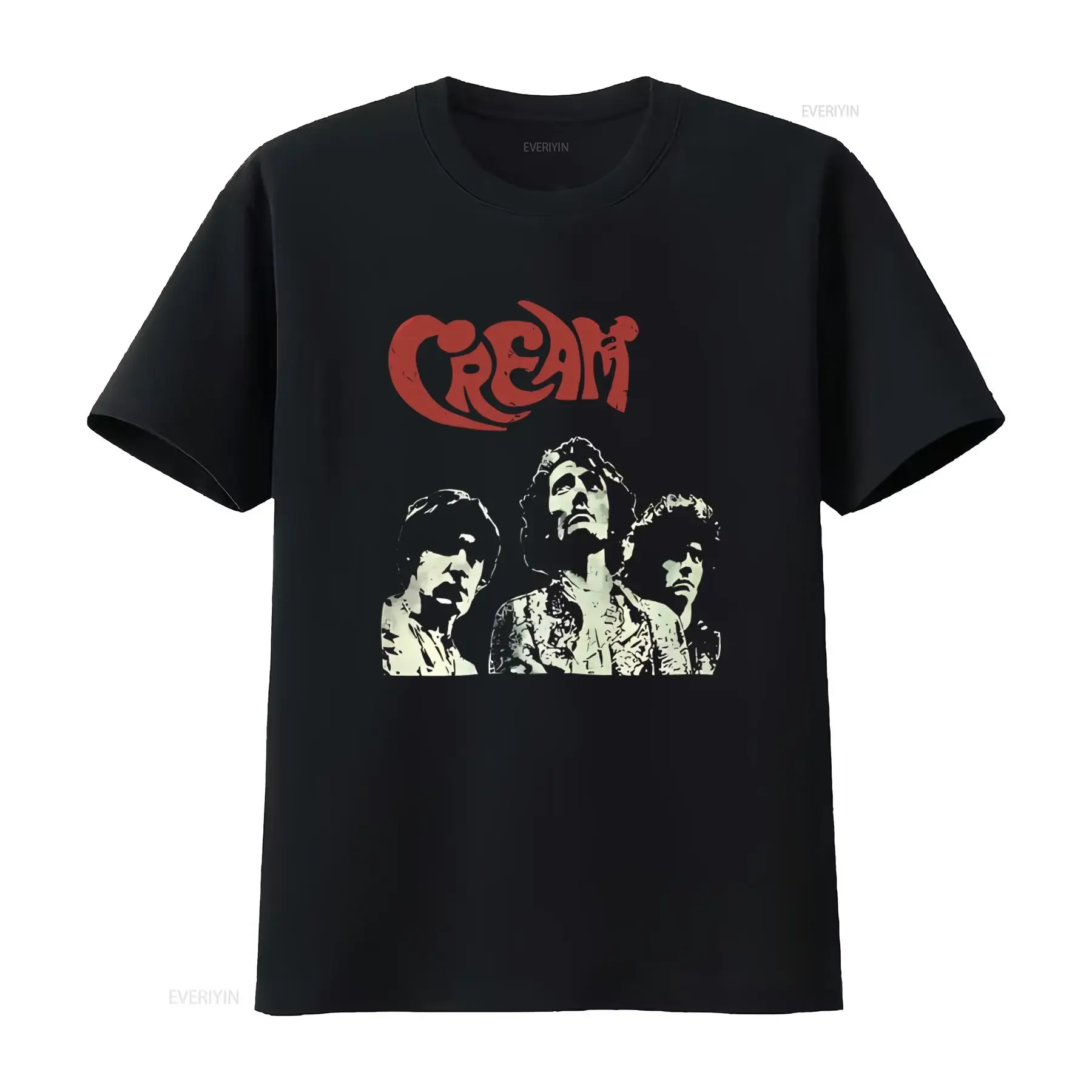 CREAM Band T Shirt Featuring Ginger Baker Eric Clapton Rock Legends Design Perfect for Metal Punk Fans Available in M Size Soft