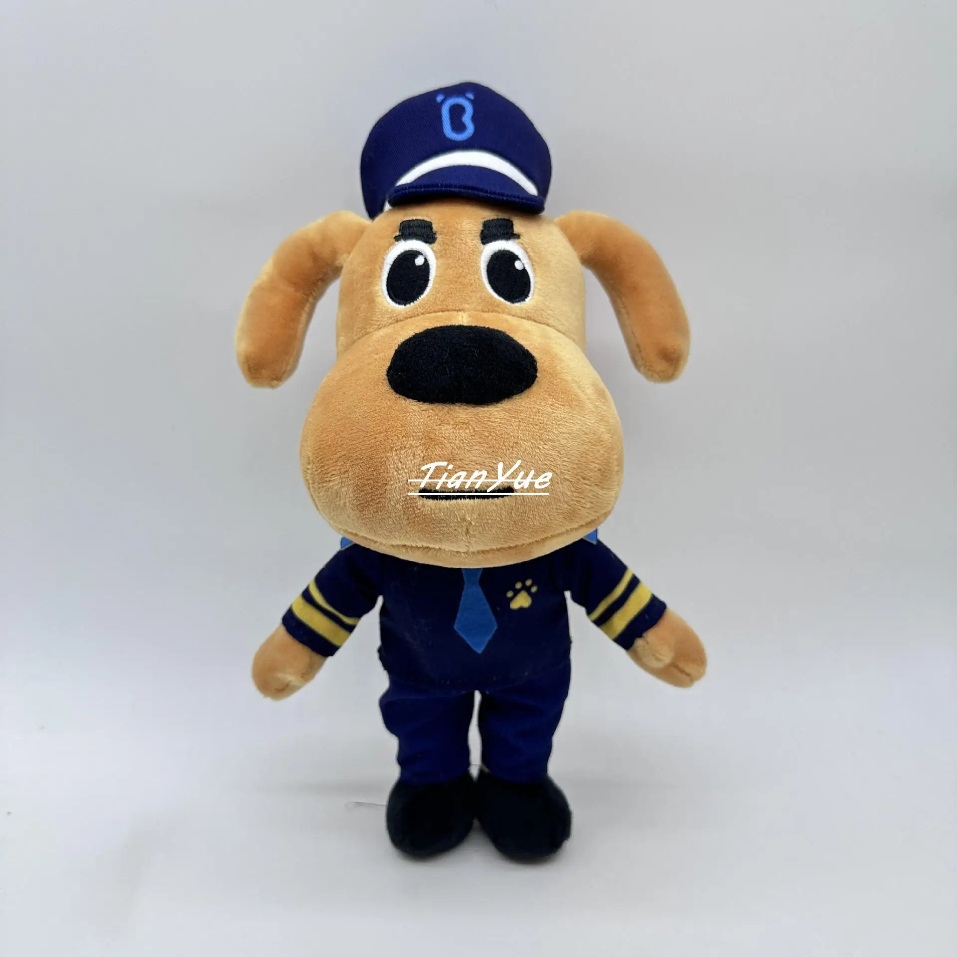 Cartoon BabyBus Sheriff Labrador Stuffed doll  Xmas Soft doll for children's Birthday gift 25cm