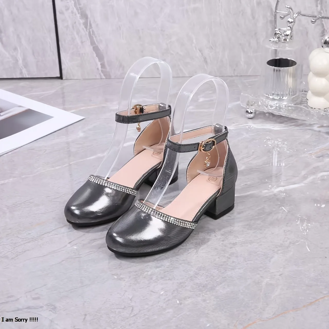 Girls Princess Chunky Heels 2026 Block Heel Loafers Youth Vintage Casual Shoes for Teens Fashion Street Style Platform Sole