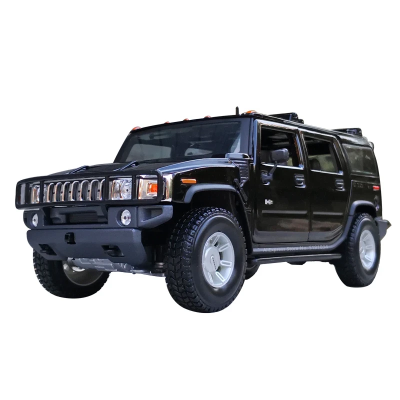 Maisto 1:18 New Hummer H2 SUV H1 Jeep alloy car model simulation car decoration collection gift toy Die casting model boy toy