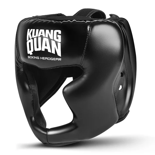 Casco De Kick Boxing para hombres y mujeres, protector De manos De PU para Karate, Muay Thai, lucha libre, MMA, Sanda, equipo De entrenamiento para adultos y niños