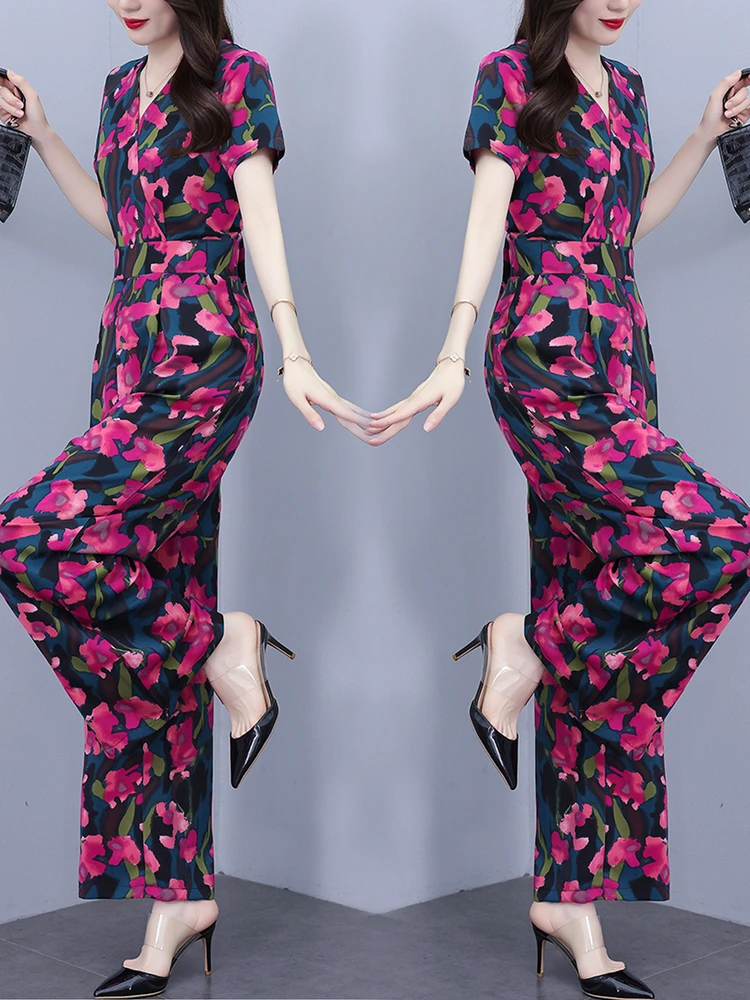 

Faionable ортопедический комбинезон с высокой талией, женский летний новый универсальный комбинезон с широкими штанинами, хлопчатобумажная смесь