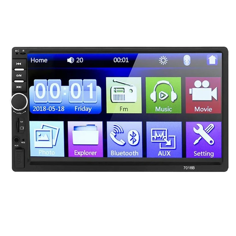 Double Din Car Stereo With Bluetooth 7 Inch Touch Screen Car Radio - Car Audio Receivers MP5 Media Player USB AUX SD