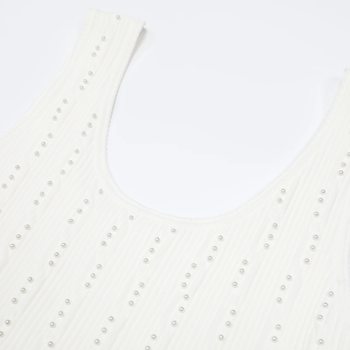 26108 Summer New Fashionable Sleeveless Tank Top Dress Short, High Quality Knitted Nail Bead Large Swing Skirt For Children