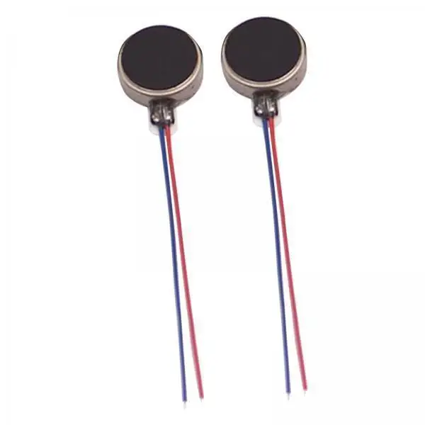 Mini Electric Vibration Motor Metal Button Coin Type 3V DC 12000rpm Compact 2 Pack for Universal Repair Projects