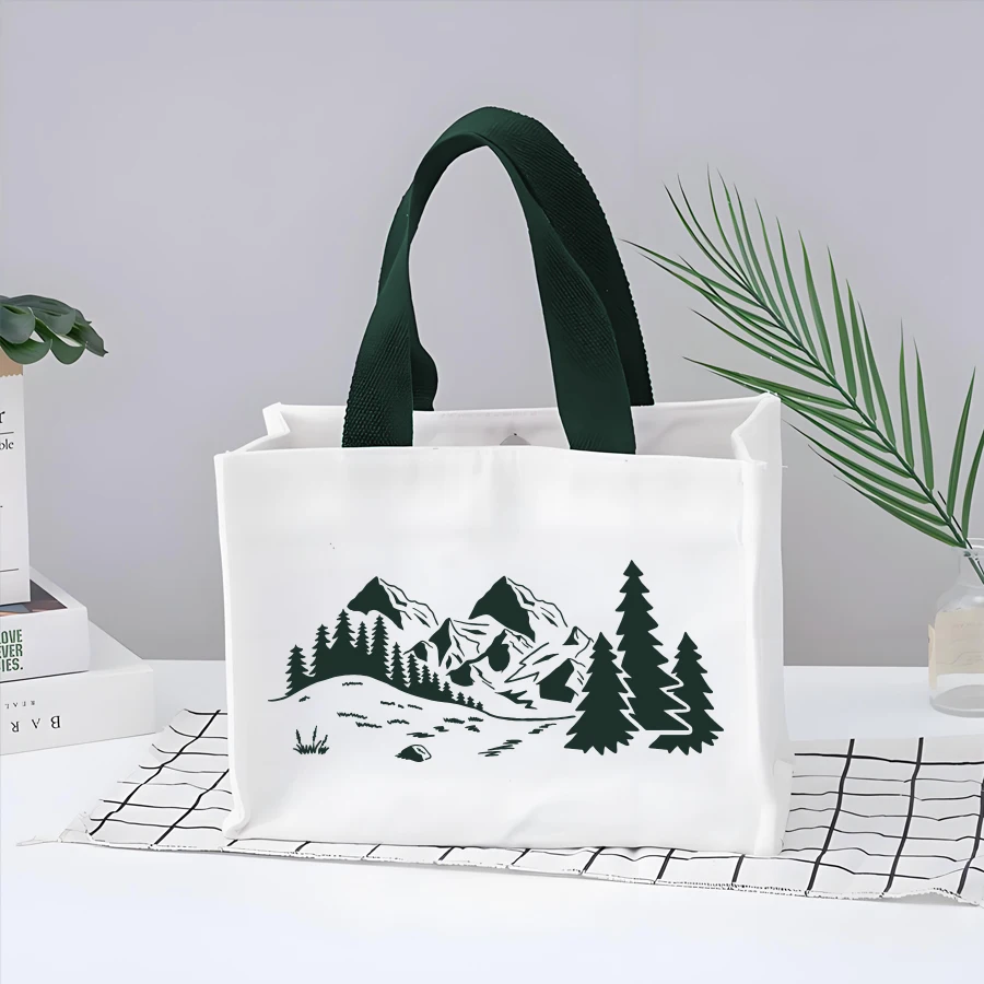 6PCS 산 풍경 스텐실 15×30cm 벽, 목재, 직물, 종이 장식을 위한 재사용 가능한 DIY 페인팅 템플릿