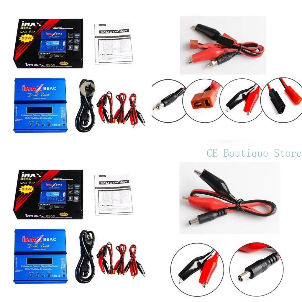 652F Durable Balance Battery Discharger for NiMH/NiCD/LiPO/LiFe Battery Charging Packs with Digital LCD Screen