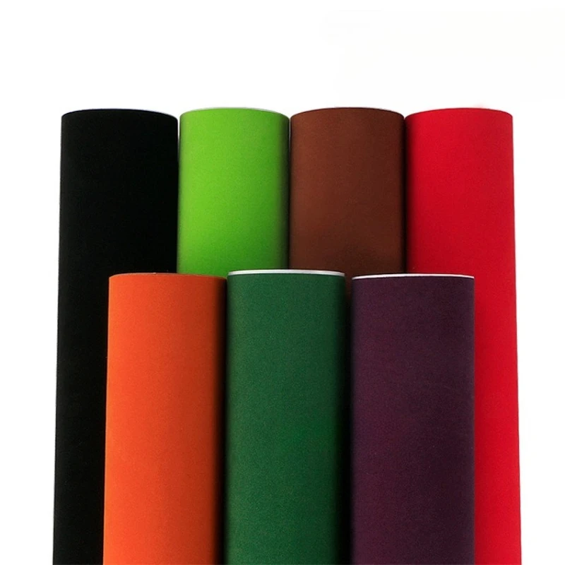 30cm*500cm Multi Colors Sticky Velvet Suede Vinyl Film Self Adhesive Velvet Fabric Decorative Films Sticker for DIY Car Decor