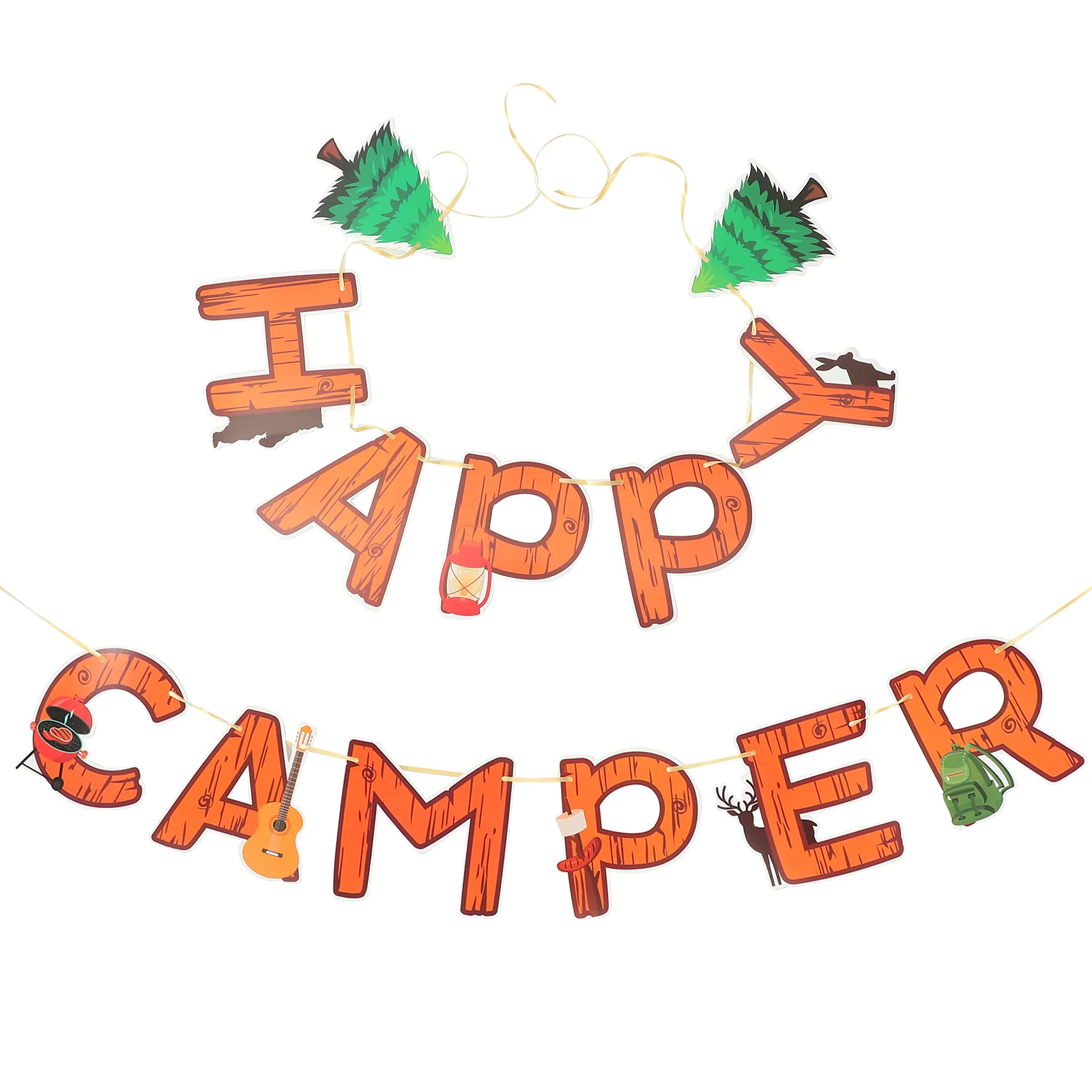 

Decorate Camping Decoration Banner Outdoor Ornaments Animal Paper Hanging Party Decorations
