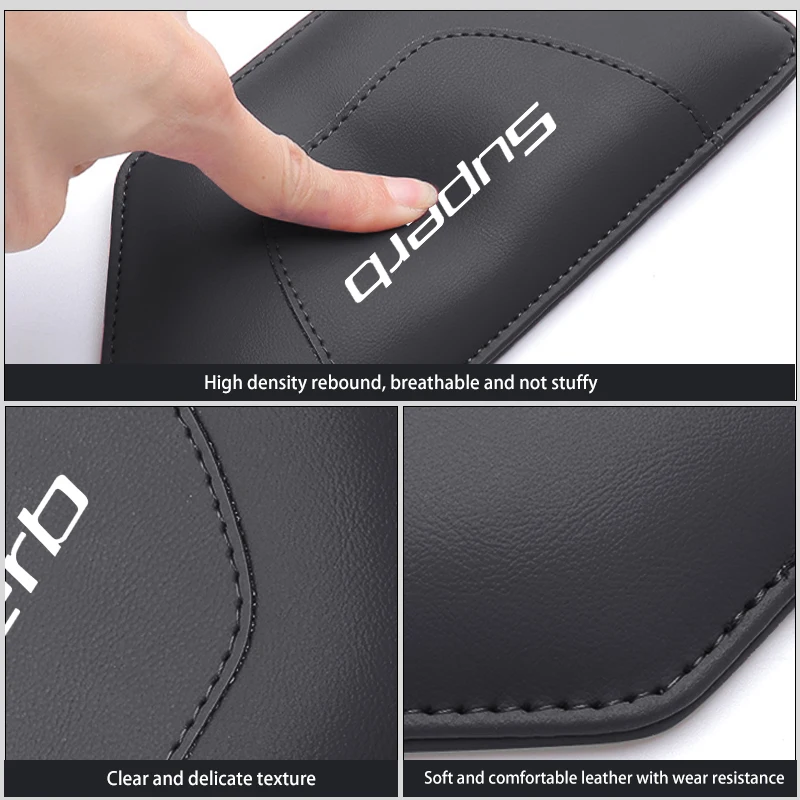 Universal Car Leg Knee Cushions Armrest Elbow Pad Accessories For Skoda Superb Octavia 2 3 Rapid Kodiaq Karoq Fabia Kamiq view 2
