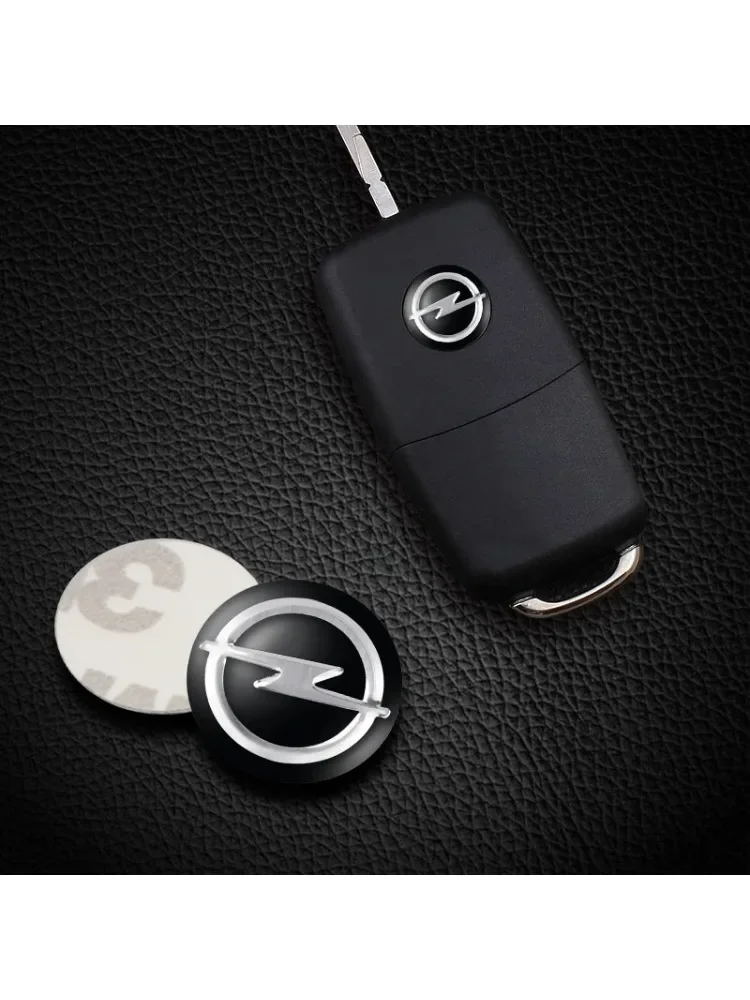 14mm New Model Car Remote Key Badge, Car Logo Key Sticker for Vauxhall Opel Corsa VXR Astra H J Sinicia Safira Car Accessories