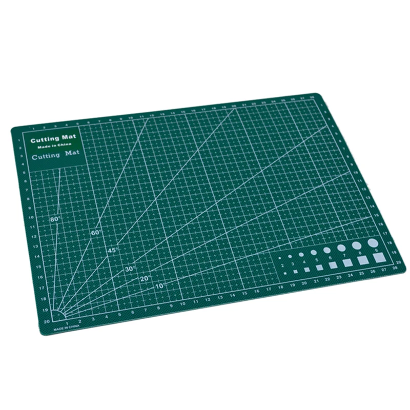 1pc dupla face tapete de corte a4 durável almofada corte retalhos ferramenta artesanal placa corte escuro material escolar 22x30cm
